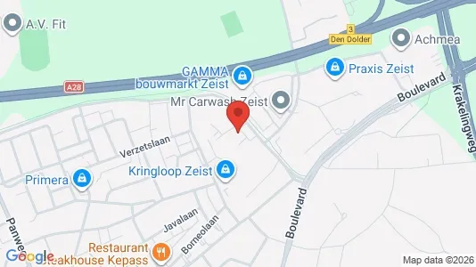 Lokaler til leje i Zeist - kort over placeringen