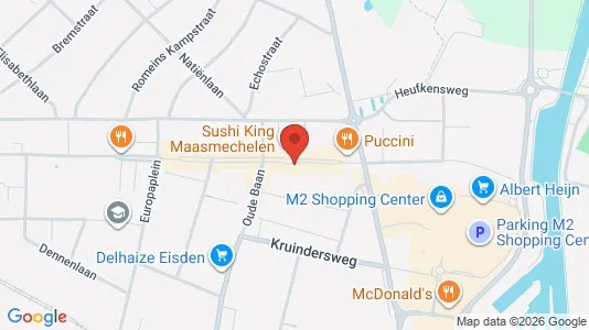 Lokaler til leje i Maasmechelen - kort over placeringen