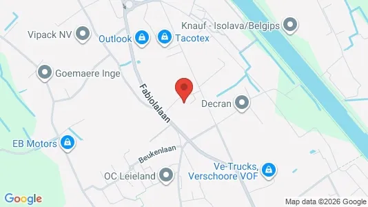 Commercial properties for rent i Wielsbeke - kort over placeringen