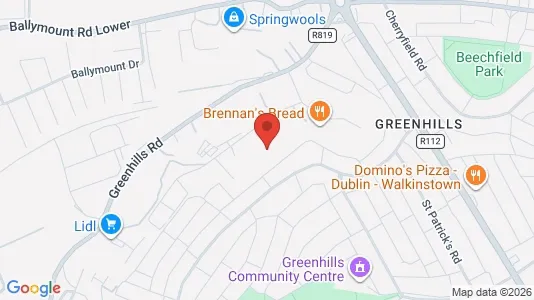 Verkstedhaller til leie i Dublin 12 – Bilde fra Google Street View