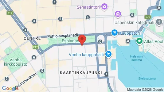 Gewerbeflächen zur Miete i Helsinki Eteläinen - kort over placeringen