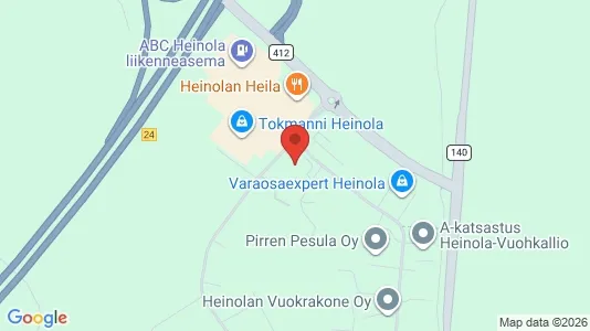 Propiedades comerciales En alquiler i Heinola - kort over placeringen