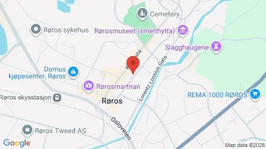 Gewerbeflächen zur Miete i Røros – Foto von Google Street View