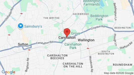 Restauranter til leie i Carshalton - Surrey - kort over placeringen