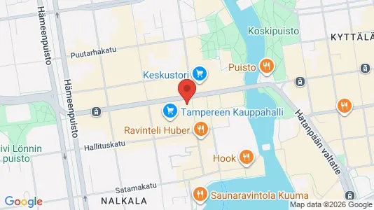 Büros zur Miete i Tampere Keskinen - kort over placeringen