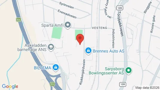 Büros zur Miete i Sarpsborg – Foto von Google Street View