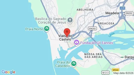 Ladenlokale zur Miete i Viana do Castelo – Foto von Google Street View