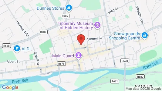 Toimistotilat Vuokrattavana i Clonmel - Kuva Google Street Viewstä