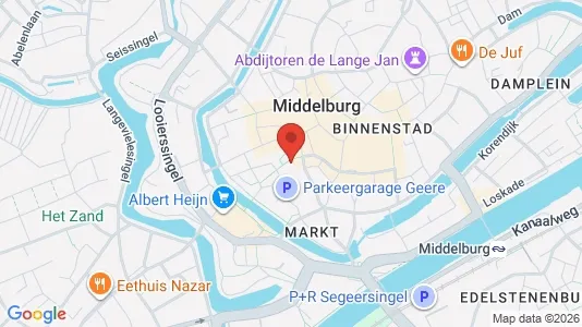 Commercial properties for rent i Middelburg - kort over placeringen