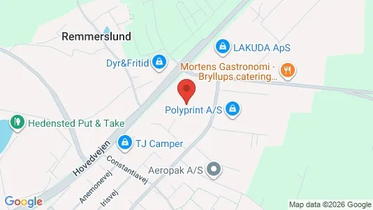Warehouses for rent i Hedensted - kort over placeringen