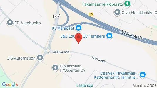 Industrial properties for rent i Pirkkala - Photo from Google Street View