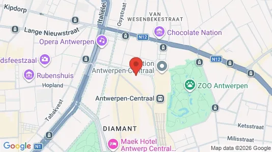 Büros zur Miete i Stad Antwerp - kort over placeringen