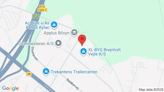 Lagerlokaler til leje i Vejle Centrum - Foto fra Google Street View