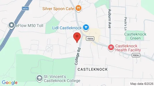 Commercial properties for rent i Dublin 15 - kort over placeringen