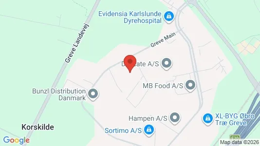 Lagerlokaler för uthyrning i Greve - kort over placeringen