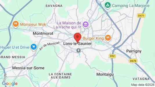 Kaupat Vuokrattavana i Lons-le-Saunier - Kuva Google Street Viewstä