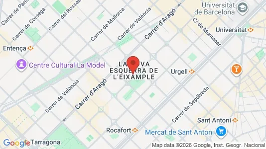 Kontorlokaler til leje i Barcelona Eixample - Foto fra Google Street View