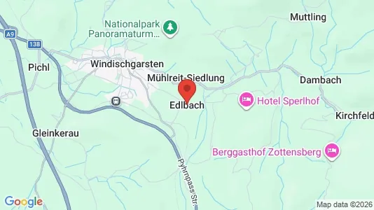 Værkstedslokaler til leje i Edlbach - kort over placeringen