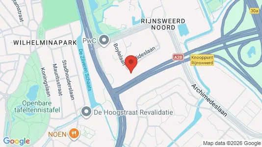 Kontorer til leie i Utrecht Oost - kort over placeringen