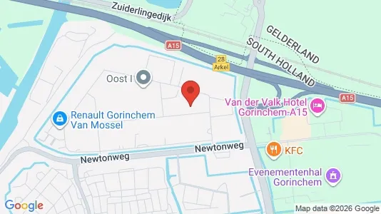 Kontorslokaler för uthyrning i Gorinchem - kort over placeringen