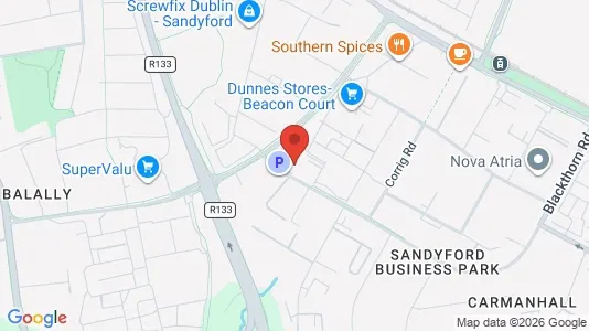 Toimistotilat Vuokrattavana i Dublin 18 - Kuva Google Street Viewstä