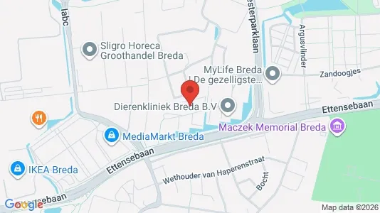 Propiedades comerciales En alquiler i Breda - kort over placeringen