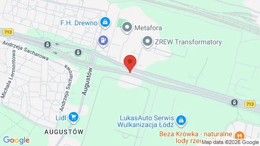 Commercial properties for rent i Łódź - kort over placeringen