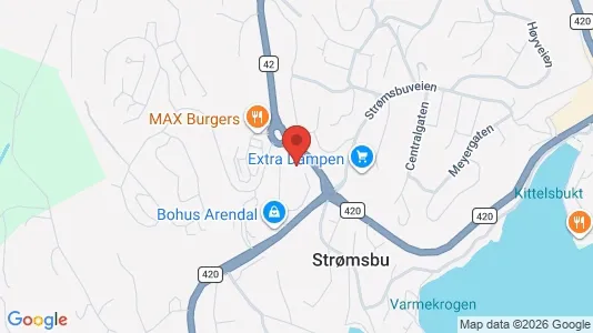 Büros zur Miete i Arendal - kort over placeringen