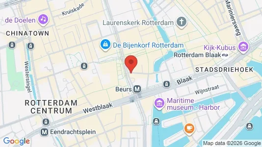 Kontorer til leie i Rotterdam Centrum – Bilde fra Google Street View