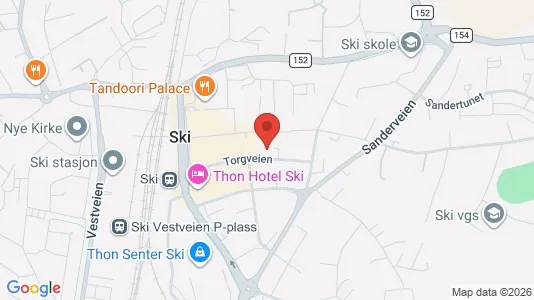 Kontorlokaler til leje i Ski - Foto fra Google Street View