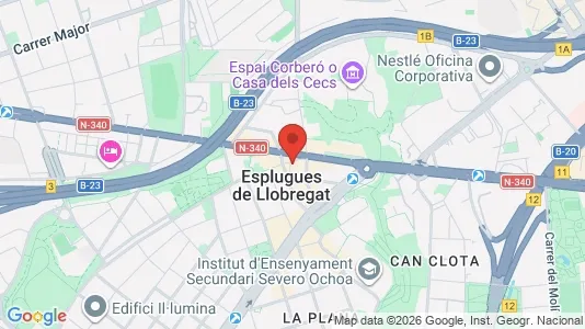 Commercial properties for sale i Cornellà de Llobregat - kort over placeringen