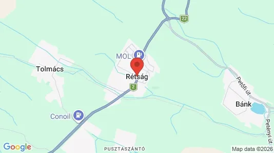 Liikekiinteistöt Myynnissä i Rétsági - Kuva Google Street Viewstä