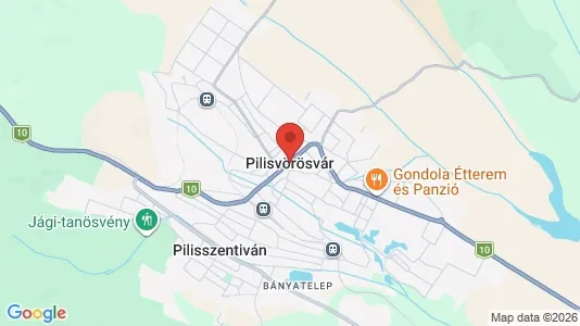 Commercial properties for sale i Pilisvörösvári - kort over placeringen