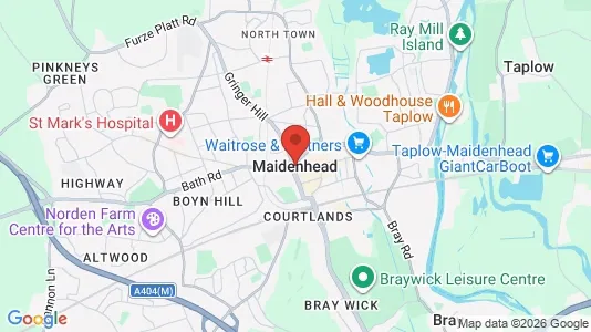 Büros zur Miete i Maidenhead - Berkshire - kort over placeringen