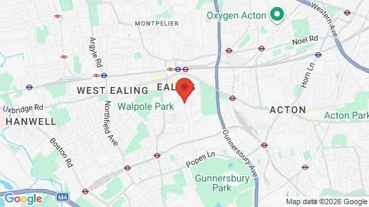 Büros zur Miete i London W5 - kort over placeringen