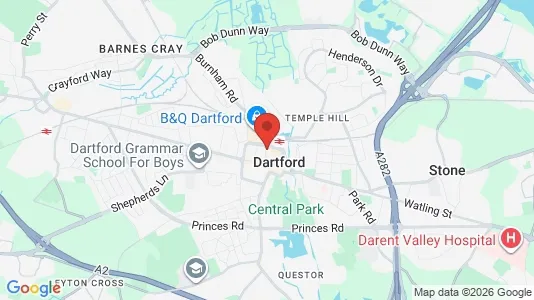 Büros zur Miete i Dartford - Kent - kort over placeringen