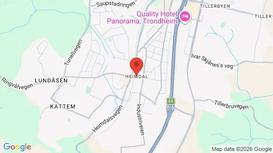 Butikklokaler til leie i Trondheim Heimdal – Bilde fra Google Street View