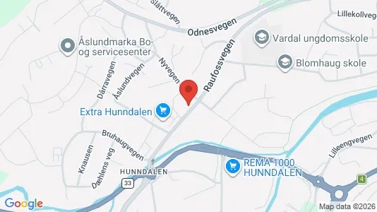 Nieruchomości komercyjne Do wynajęcia i Gjøvik - kort over placeringen