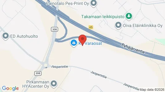 Office spaces for rent i Pirkkala - kort over placeringen
