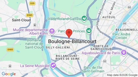 Büros zur Miete i Boulogne-Billancourt - kort over placeringen