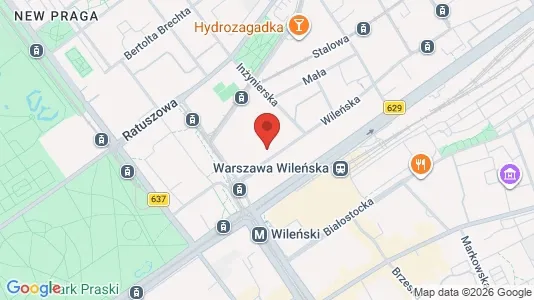 Toimistotilat Vuokrattavana i Varsova Praga-Północ - Kuva Google Street Viewstä