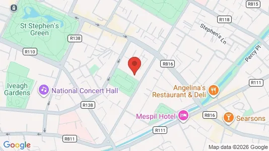 Kontorer til leie i Dublin 2 - kort over placeringen