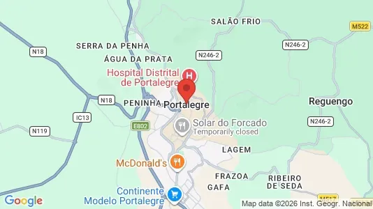 Ladenlokale zur Miete i Portalegre – Foto von Google Street View