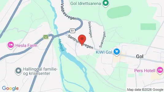 Office spaces for sale i Gol - kort over placeringen