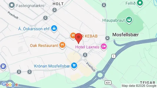 Liikekiinteistöt Myynnissä i Mosfellsbær - Kuva Google Street Viewstä