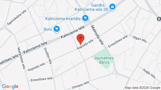 Verkstedhaller til leie i Riga Pleskodāle - kort over placeringen