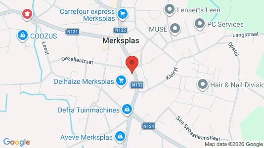 Lokaler til leie i Merksplas – Bilde fra Google Street View