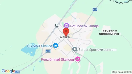 Lokaler til leje i Skalica - kort over placeringen