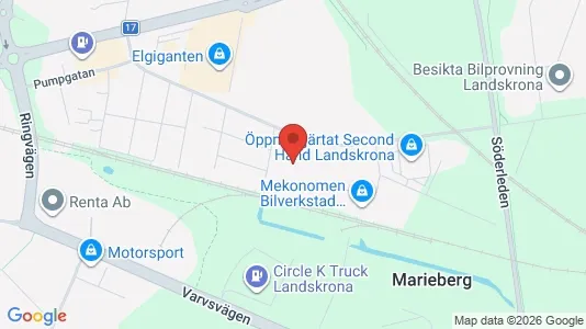 Kontorlokaler til leje i Landskrona - Foto fra Google Street View