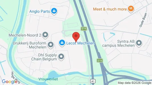 Warehouses for rent i Mechelen - kort over placeringen